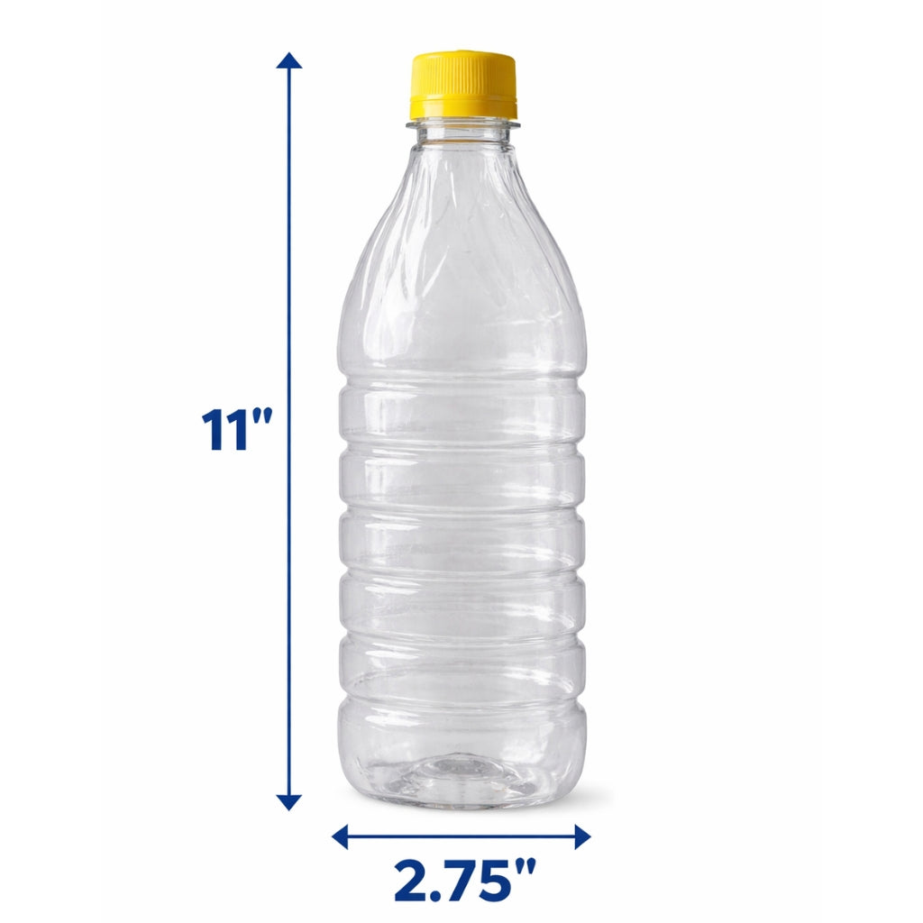 1 Litre PET Plastic Bottle (17g) with Cap – Lightweight & Durable Liquid Packaging