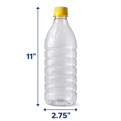 1 Litre PET Plastic Bottle (17g) with Cap – Lightweight & Durable Liquid Packaging