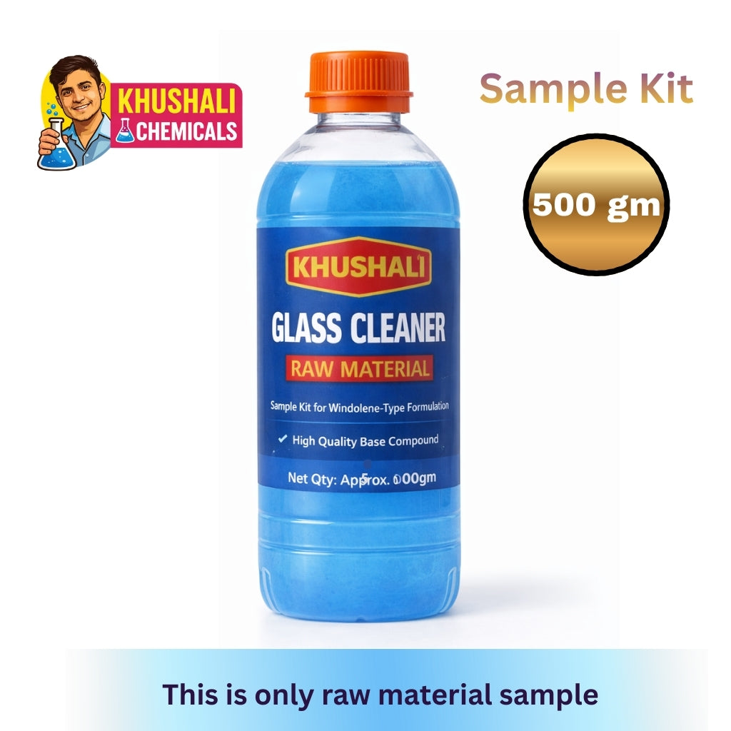 Glass Cleaner Raw Material Sample Kit (500ml) | Khushali Chemicals