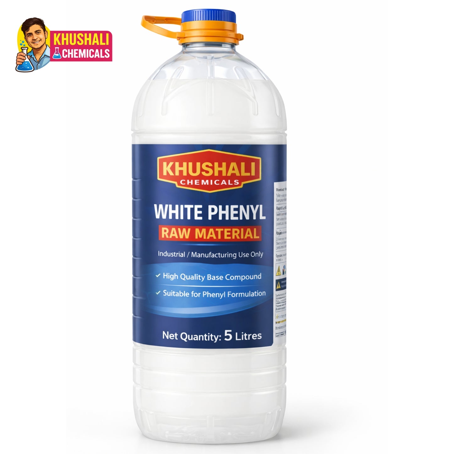 White Phenyl Raw Material | Bulk Supply (5L / 25L / 50L) | Khushali Chemicals