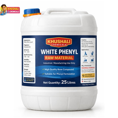 White Phenyl Raw Material | Bulk Supply (5L / 25L / 50L) | Khushali Chemicals