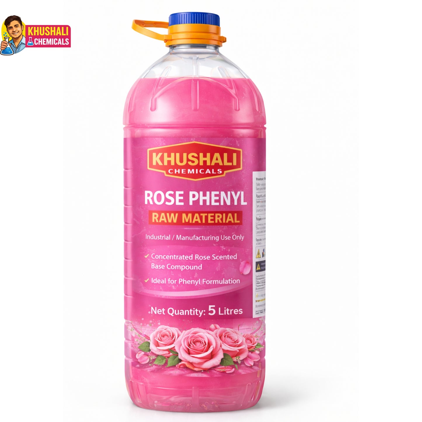 Rose Phenyl Raw Material | Bulk Supply (5L / 25L / 50L) | Khushali Chemicals