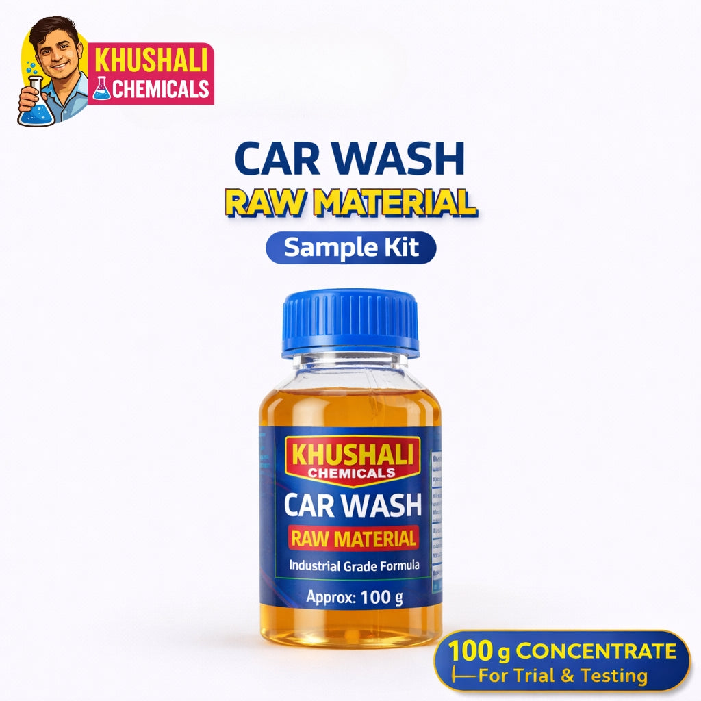 Car Wash Raw Material Sample Kit (100gm) | Khushali Chemicals