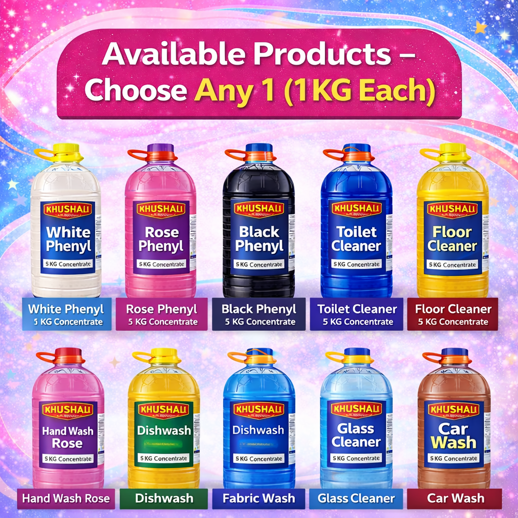 Choose Any 1 Cleaning Raw Material (1KG) + 10 Empty Bottles FREE