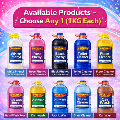 Choose Any 1 Cleaning Raw Material (1KG) + 10 Empty Bottles FREE