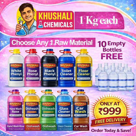 Choose Any 1 Cleaning Raw Material (1KG) + 10 Empty Bottles FREE