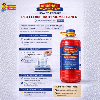 Bathroom Cleaner Raw Material | Khushali Chemicals