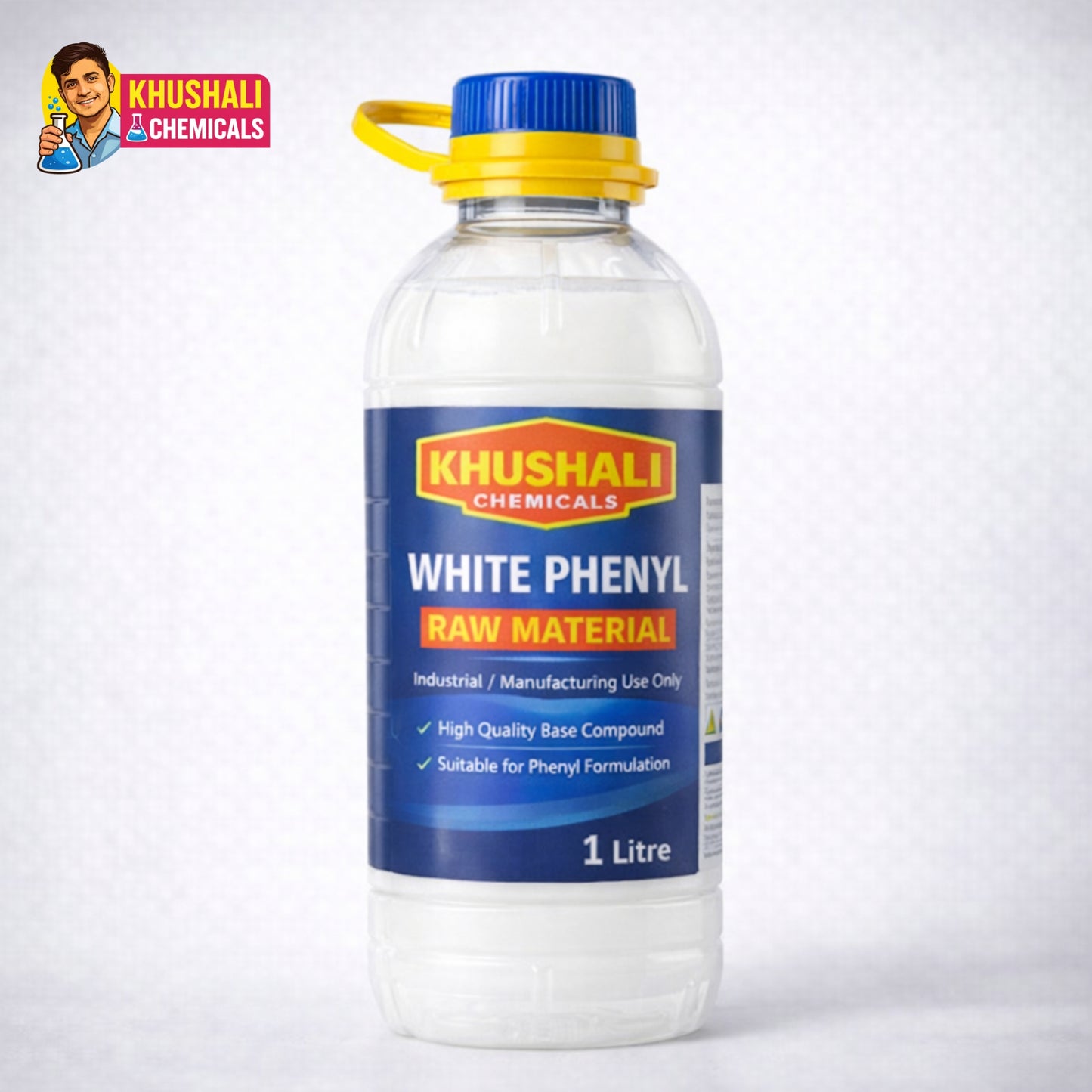 White Phenyl Raw Material | Bulk Supply (5L / 25L / 50L) | Khushali Chemicals
