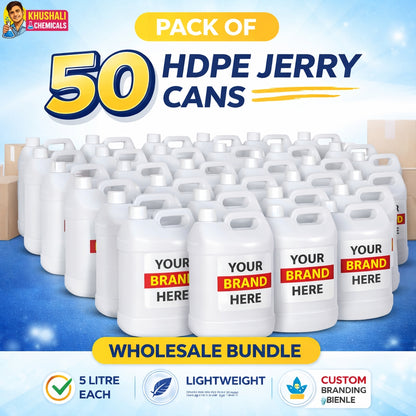 5 Litre HDPE Chemical Can with Handle – 173g Weight | Custom Label Friendly Container